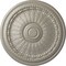 Ekena Millwork Brunswick Ceiling Medallion (Fits Canopies up to 4 1/2"), Hand-Painted Pearl White, 27"OD x 2 1/2"P CM27BRPWS - alternate 1